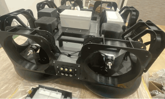 【Go-Tech事業】水上構造物点検用ホバークラフト型水上ドローンを開発し、橋梁点検実証試験に成功