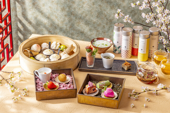 ヒルトン名古屋 中国料理「王朝」 春を彩るいちごと桜の饗宴「いちごチャイニーズアフタヌーンティー」