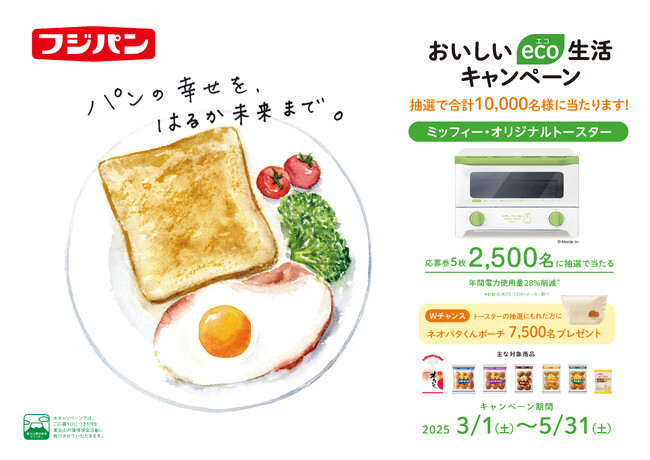 おいしいeco生活キャンペーン　応募券5枚を集めて抽選で合計10,000名様に当たります