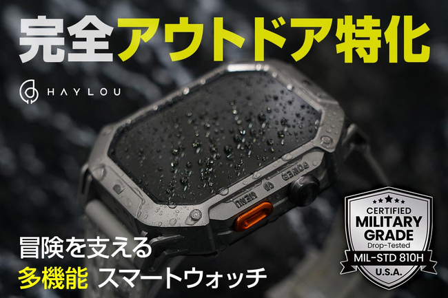 Haylou、冒険を支える！究極のタフネススマートウォッチ「IRON N1」の先行販売をGreen fundingで開始