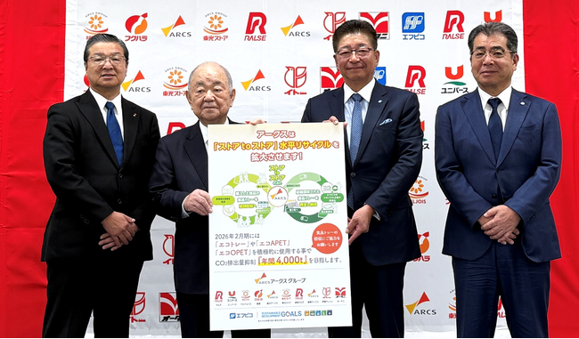【お店が地域のエコリーダーになる！！】エフピコ・アークスグループ「お店」を発着点とした水平リサイクル「ストアtoストア」の取り組み促進の協働拡大