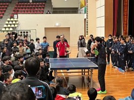 令和6年(2025年)「第1回 KINDAI BIG BLUE 卓球フェスティバル」の様子 令和6年(2025年)「第1回 KINDAI BIG BLUE 卓球フェスティバル」の様子