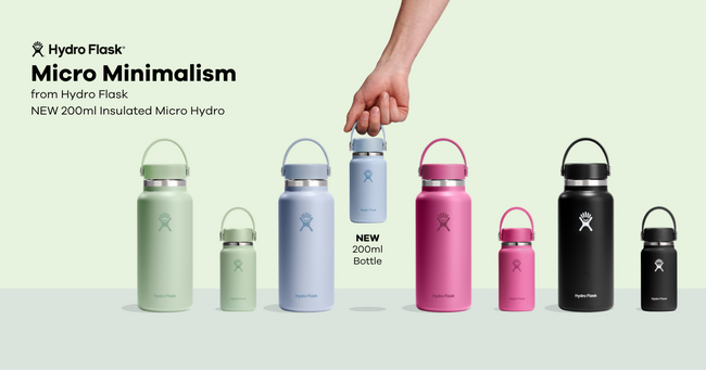 200mlのミニサイズ！断熱ステンレスボトルブランドHydro Flask(R)(ハイドロフラスク)より、待望の新作が発売。