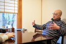 後継者募集について話す「蕎麦彩彩 久留葉」店主の加藤 英俊さん 後継者募集について話す「蕎麦彩彩 久留葉」店主の加藤 英俊さん