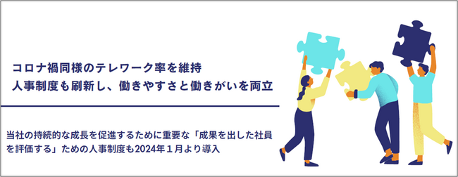 コロナ禍同様のテレワークを推奨！2024年度の働きやすい環境づくりの成果報告