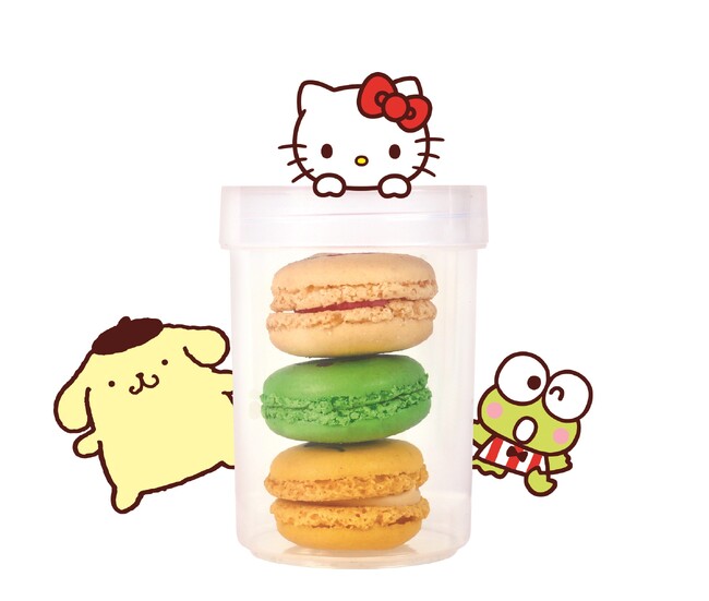 不二家の冷凍スイーツ自販機「FUJIYA CAKE’s STAND」に新商品登場！ 冷凍スイーツ自販機の新商品「サンリオキャラクターズ マカロン」を順次発売　既存商品は品質アップでリニューアル