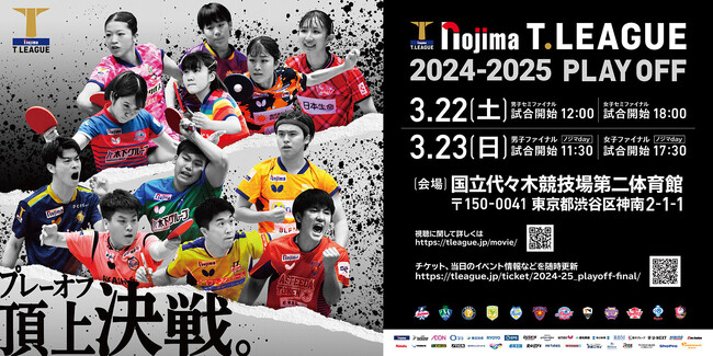 ノジマTリーグ 2024-2025シーズン 公式戦 2月23日開催 木下マイスター東京 vs 琉球アスティーダ　試合結果