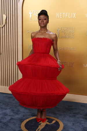 【ルイ・ヴィトン】ダニエル・デッドワイラーが第31回全米映画俳優組合賞(SAG賞)の授賞式にて着用したドレスのサヴォアフェール