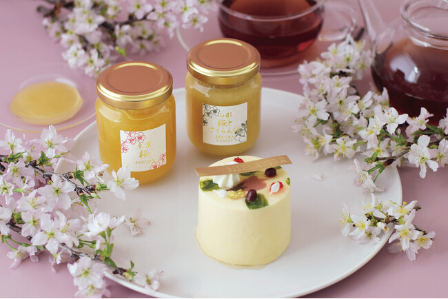 【ラベイユ】ふわりと桜の香りが拡がる！開花時期が短く、採蜜が難しい稀少な一品「桜はちみつ＆桜スイーツ」