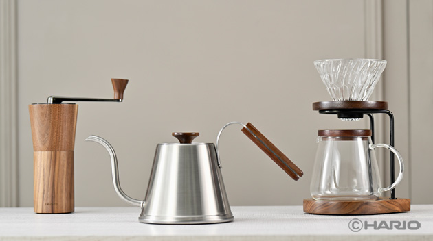 空間に馴染むコーヒー器具。機能性とインテリア性を両立させた「Walnut Wood Series 」新登場　3月より順次展開