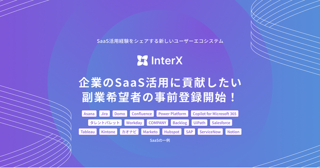 Salesforce/Jira/DomoなどSaaS経験者必見！企業のSaaS活用に貢献したい副業希望者の事前登録開始！