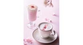 さくら通りを望むラウンジで、春色のドリンク「さくらラテ」新登場!【横浜ベイホテル東急】 さくら通りを望むラウンジで、春色のドリンク「さくらラテ」新登場!【横浜ベイホテル東急】