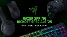 Razer Spring Kickoff Specials '25バナー Razer Spring Kickoff Specials '25バナー