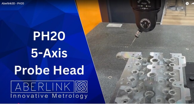 測定機メーカーのABERLINK、5軸測定プローブヘッド「PH20」の更新版4.23をリリース！