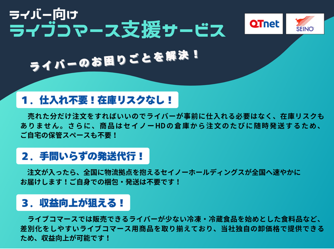 ライブ配信の未来を拓く！ ライバー向けライブコマース支援サービスを開始しました！