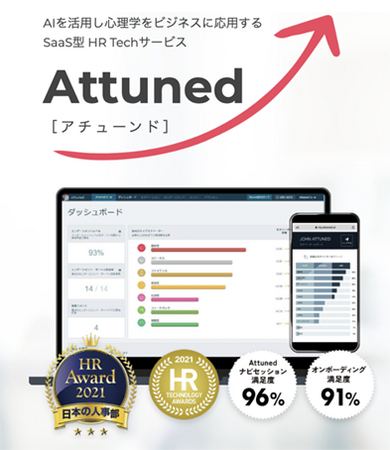 心理学を活用したSaaS型HRテックサービス 「Attuned」の販売開始