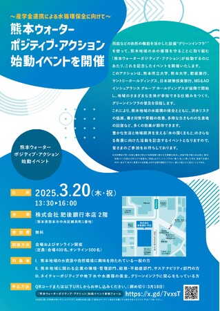 グリーンインフラ普及による「熊本ウォーターポジティブ・アクション」を始動