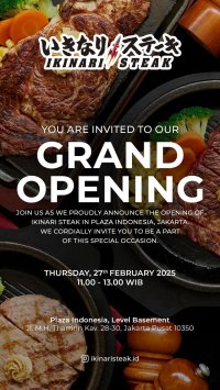 インドネシアに『いきなり!ステーキ』第3号店がオープン