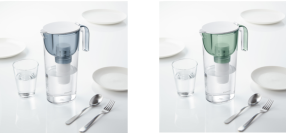 クリンスイ、コンパクトサイズのポット型浄水器「CP504」を発売　食卓を彩るブルー・グリーンの2色展開
