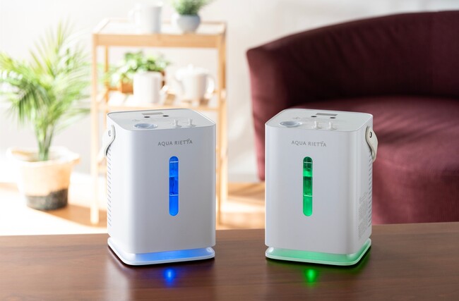 ご家庭でも使いやすい静音・軽量・コンパクトな300ｍL水素機 「Aqua Rietta AQY-300EX」