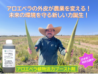 日本アロエ科学協会、アロエベラ外皮活用の植物活性剤「アロエベラ植物活力ブースト剤」のプロジェクトを開始！