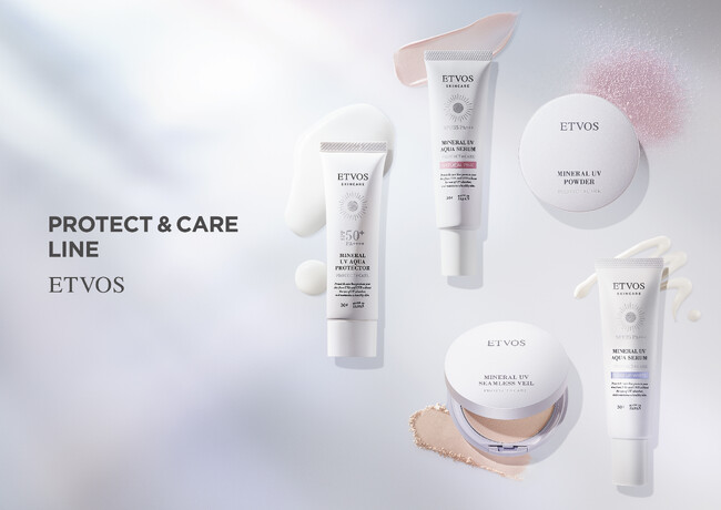 【ETVOS】素肌みたいに軽く、素肌より美しく。 光美肌UVシリーズ「PROTECT & CARE LINE」に新作が登場。