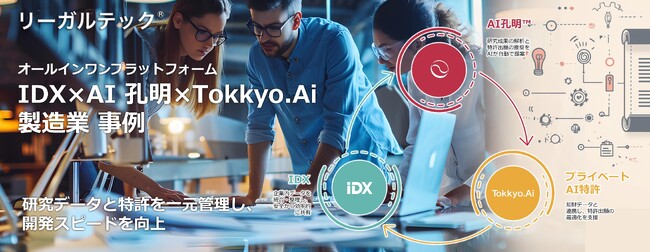 リーガルテック社、大手製造業が導入！研究データと特許を一元管理し、開発スピードを向上