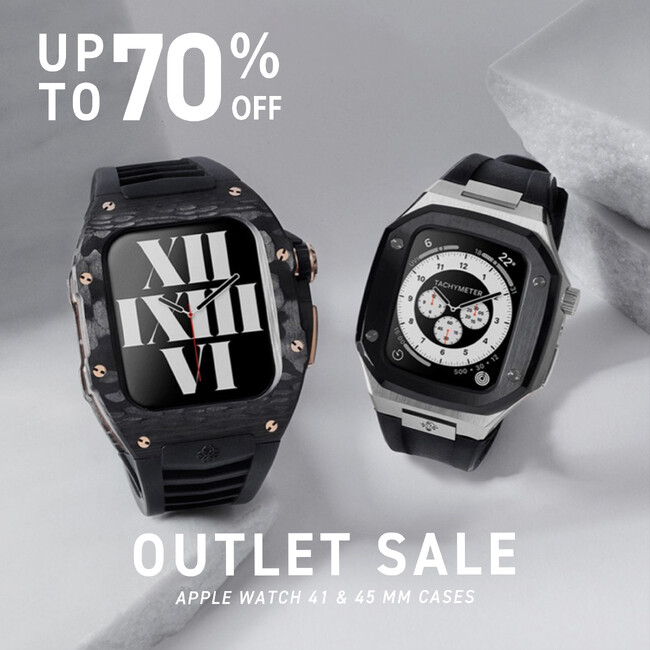 【最大70％OFF】高級Apple Watchケースブランド「GOLDEN CONCEPT(ゴールデンコンセプト)」が、『OUTLET SALE』を開催。