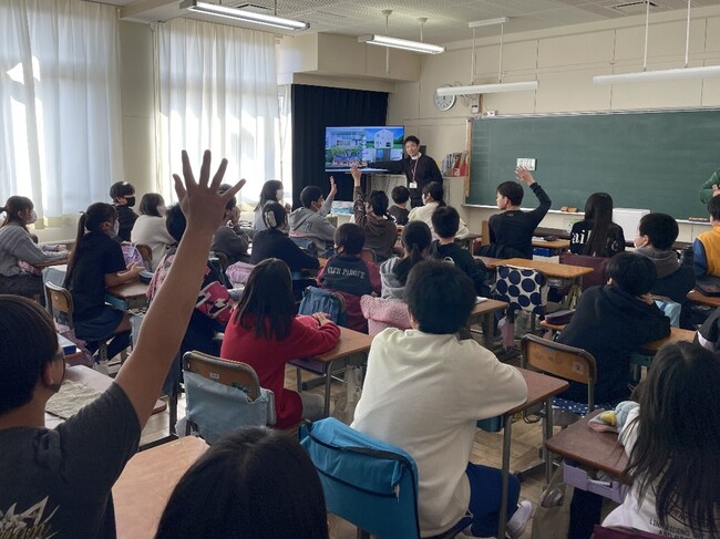 無印良品の家 家づくり体験出前授業　武蔵村山市立第十小学校児童80名を対象に実施