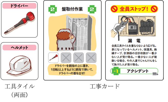日東工業×ポプラ社が、電気工事の仕事を遊んで学べる「電気工事カードゲーム」を制作！