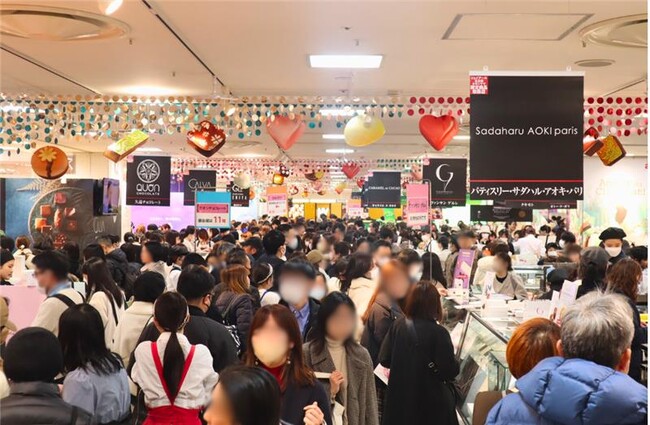 【名古屋タカシマヤ】バレンタイン催事「2025 アムール・デュ・ショコラ」49億円以上を売上げ、過去最高売上を更新
