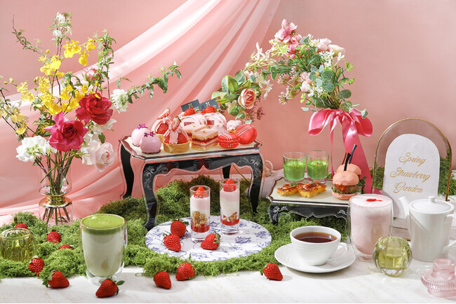 “春のお花に囲まれたNYのガーデンパーティー” がテーマ！『NYストロベリーフラワーガーデン アフタヌーンティー』新登場