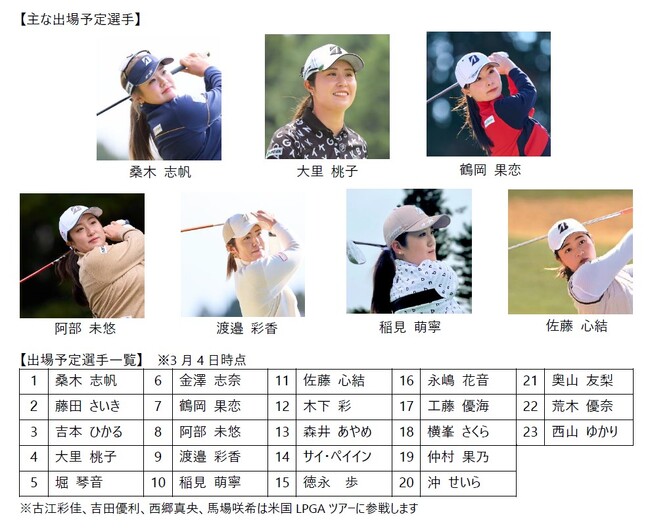 BRIDGESTONE GOLFのギアで戦う女子選手が参戦！
