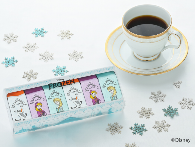 大人気「アナと雪の女王」デザインのキュートなワンドリップコーヒー「CAFE@HOME アナと雪の女王 セレクション」が3月6日に新発売！