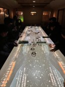 湖上レストランのプロジェクションマッピング 湖上レストランのプロジェクションマッピング