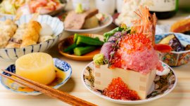 海鮮刺身の升盛り 海鮮刺身の升盛り