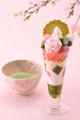 さくら抹茶パフェ さくら抹茶パフェ