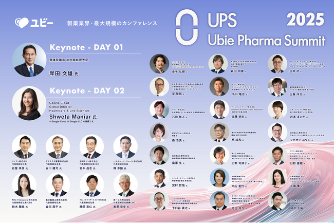 国内最大級の製薬業界カンファレンス 「Ubie Pharma Summit 2025」第2弾登壇者を発表