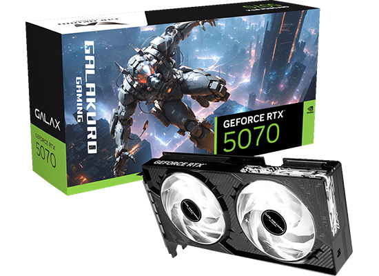 玄人志向とGALAKURO GAMINGから、GeForce RTX 5070 デュアルファン搭載グラフィックボード発売