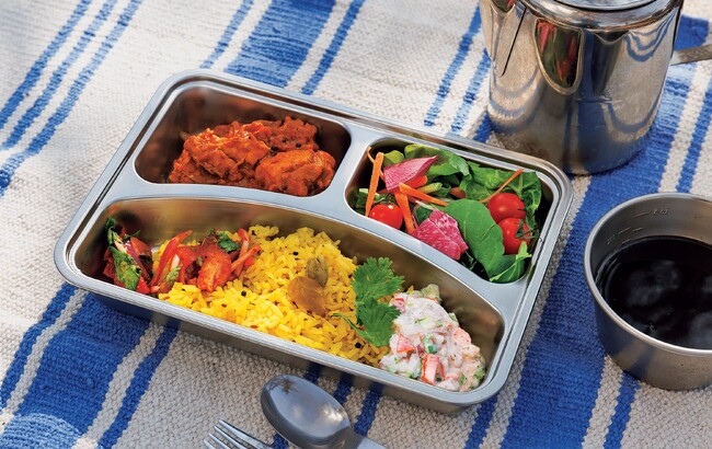 3.5cmの深型だからカレーやスープもOK！　『シエラデザインズ特製キャンプ“ランチ”プレート』がBE-PAL最新号の特別付録に登場!!