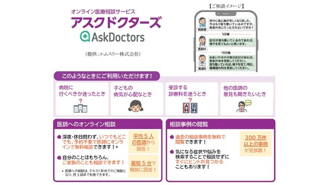 はなさく生命、新たなお客様向けサービスとして、「オンライン医療相談サービス アスクドクターズ」を開始