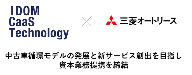 IDOM CaaS Technologyと三菱オートリース、資本業務提携を締結