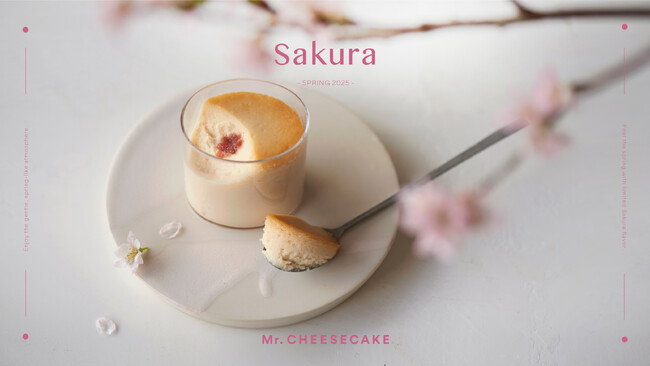 華やかな桜の香りと甘酸っぱいベリーの酸味を楽しめる春限定フレーバー「Mr. CHEESECAKE Petit Sakura / S」が登場！