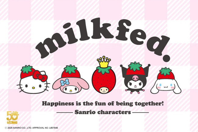 MILKFED.（ミルクフェド）がサンリオキャラクターズとのコラボレーションアイテムを発表。