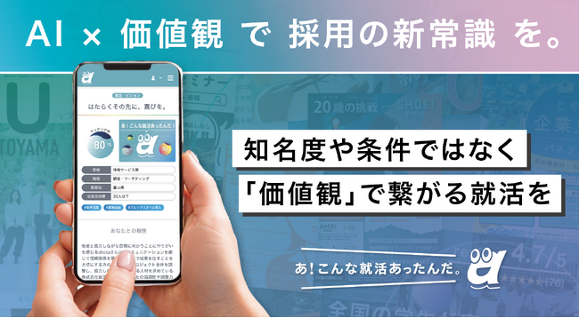 『学生に選ばせない』価値観マッチングで就活を変える新サービス「AI タレンティー」を提供開始！AI診断で本質的な出会いを提供し、就活市場の二重構造を是正