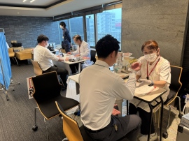 トーシンパートナーズ 第29回社内献血活動を実施 トーシンパートナーズ 第29回社内献血活動を実施