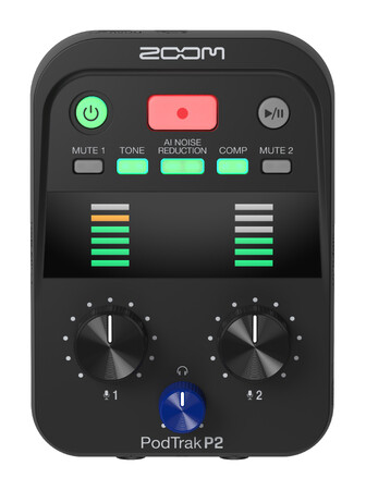 ポッドキャスト収録のためにデザインされた、世界初のUSBマイク用レコーダー『PodTrak P2』を発表