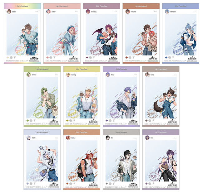 「『NU: カーニバル』LOVE POP アニメイトフェア」が4月26日から開催！　エイトと使い魔、眷属たち13人の描きおろしイラストを使用したSNS風クリアシートがもらえるほか、新グッズの販売も!!