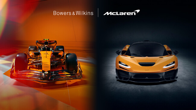 [Bowers & Wilkins パートナーシップ情報] McLaren AutomotiveとのパートナーシップをMcLaren Formula 1チームにも拡大