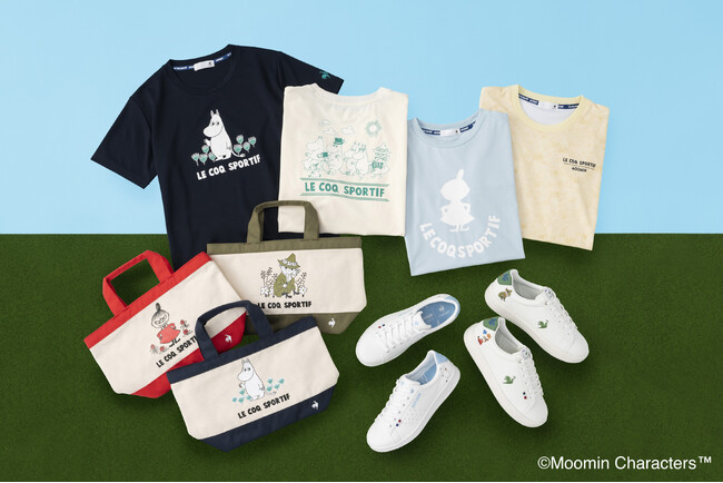 『ルコックスポルティフ』が80周年を迎える「ムーミン」とコラボレーション　ムーミン谷の自然をテーマにしたスニーカーやTシャツなど3月14日（金）に発売